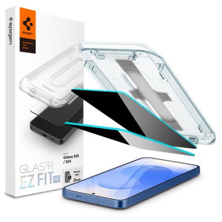 SZKŁO PRYWATYZUJĄCE SPIGEN GLAS.TR ”EZ FIT” HD 2-PACK GALAXY S24 / S25 PRIVACY