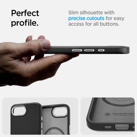 SPIGEN ENZO ARAMID MAG MAGSAFE IPHONE 16E MATTE BLACK