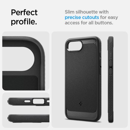 SPIGEN RUGGED ARMOR MAG MAGSAFE IPHONE 16E MATTE BLACK