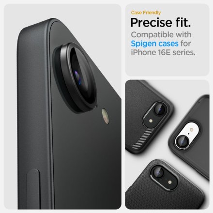 OSŁONA APARATU SPIGEN OPTIK PRO GLAS.TR ”EZ FIT” CAMERA PROTECTOR 2-PACK IPHONE 16E BLACK