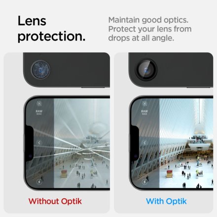 OSŁONA APARATU SPIGEN OPTIK PRO GLAS.TR ”EZ FIT” CAMERA PROTECTOR 2-PACK IPHONE 16E BLACK