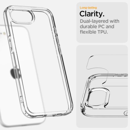 SPIGEN ULTRA HYBRID IPHONE 16E CRYSTAL CLEAR