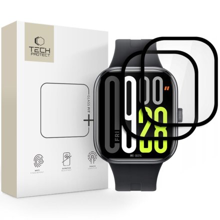 SZKŁO HYBRYDOWE TECH-PROTECT HYBRID FIT+ 2-PACK XIAOMI REDMI WATCH 5 BLACK