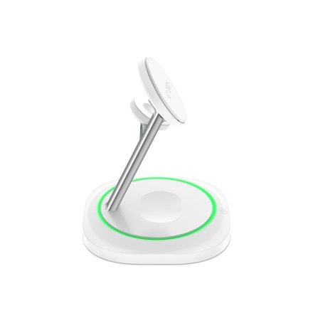 TECH-PROTECT QI15W-A46 3IN1 MAGNETIC MAGSAFE WIRELESS CHARGER WHITE