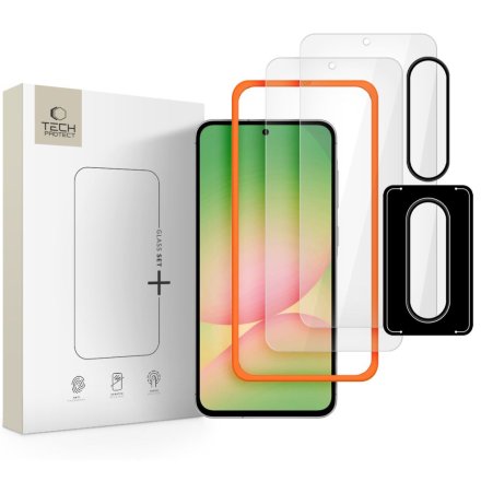 SZKŁO HARTOWANE TECH-PROTECT GLASS SET+ GALAXY A36 / A56 5G CLEAR