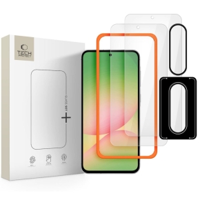 SZKŁO HARTOWANE TECH-PROTECT GLASS SET+ 3-PACK GALAXY A36 / A56 5G CLEAR
