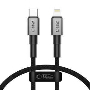 TECH-PROTECT ULTRABOOST DNA LIGHTNING CABLE PD 27W / 3A 25CM IRON GREY