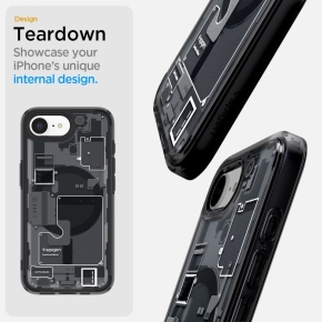 SPIGEN ULTRA HYBRID MAG MAGSAFE IPHONE 16E ZERO ONE BLACK