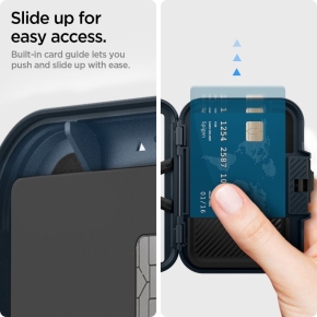 SPIGEN LOCK FIT MAGSAFE UNIVERSAL MAGNETIC CARD HOLDER METAL SLATE