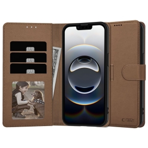 TECH-PROTECT WALLET IPHONE 16E BROWN