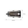 TECH-PROTECT CC01 2-PORT CAR CHARGER PD 30W / QC3.0 BLACK