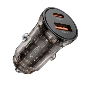 TECH-PROTECT CC01 2-PORT CAR CHARGER PD 45W / QC3.0 BLACK
