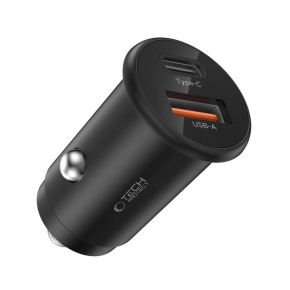 TECH-PROTECT CC02 2-PORT CAR CHARGER PD 35W / QC3.0 BLACK