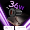 TECH-PROTECT CC02 2-PORT CAR CHARGER PD 35W / QC3.0 BLACK