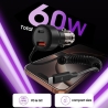 TECH-PROTECT CC05 2-PORT CAR CHARGER PD 60W + CABLE BLACK