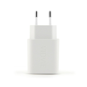 Travel charger VIDVIE PLE269 3A PD30W 1xUSB+1xType-C white
