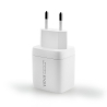 Travel charger VIDVIE PLE267 3A PD20W 1xUSB+1xType-C white