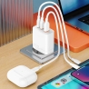 Travel charger VIDVIE PLE266 3A PD 30W 1xUSB+2xType-C white