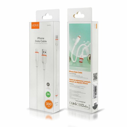kabel vidvie cb4031 usbiphone 3m bialy