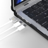 TECH-PROTECT SMARTSHELL PRO MACBOOK AIR 13 M2 / M3 / M4 / 2023-2025 BLACK/CLEAR