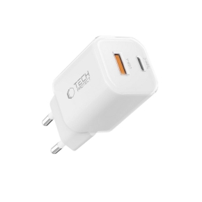 TECH-PROTECT NCM33 2-PORT NETWORK CHARGER PD 33W / QC3.0 WHITE