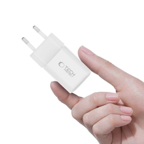 TECH-PROTECT NCM33W 2-PORT NETWORK CHARGER PD33W/QC3.0 WHITE