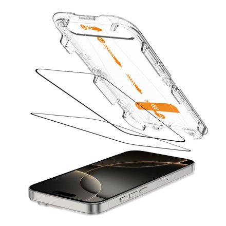 SZKŁO HARTOWANE TECH-PROTECT QUICK SET+ 2-PACK IPHONE 16 PRO MAX BLACK