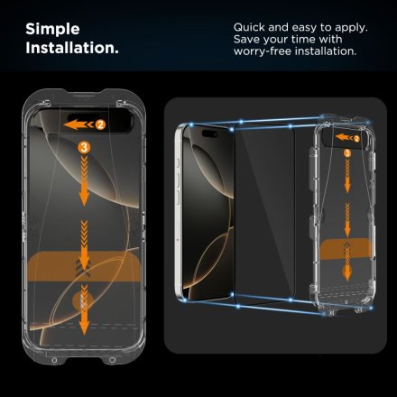 SZKŁO HARTOWANE TECH-PROTECT QUICK SET+ 2-PACK IPHONE 16 PRO MAX BLACK