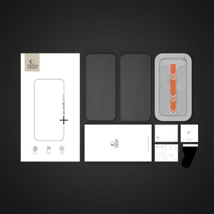 SZKŁO HARTOWANE TECH-PROTECT QUICK SET+ 2-PACK IPHONE 16 PRO MAX BLACK