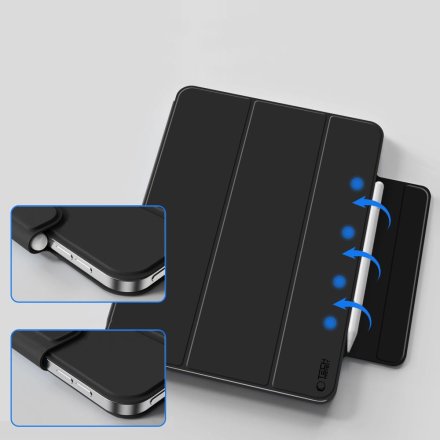 TECH-PROTECT SMARTCASE MAGNETIC IPAD AIR 13” 1 / 2 / 2024-2025 BLACK