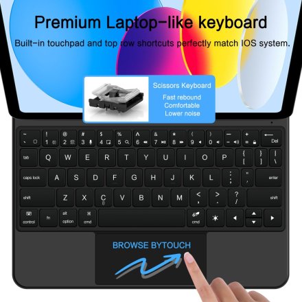 TECH-PROTECT SMARTCASE MAGNETIC + KEYBOARD IPAD 10.9” 10 / 2022 / 11” 11 / 2025 BLACK