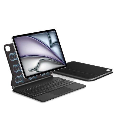 TECH-PROTECT SMARTCASE MAGNETIC + KEYBOARD IPAD PRO 12.9” 4 / 5 / 6 / 2020-2022 / AIR 13” 1 / 2 / 2024-2025 BLACK