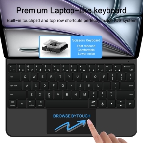 TECH-PROTECT SMARTCASE MAGNETIC + KEYBOARD IPAD PRO 12.9” 4 / 5 / 6 / 2020-2022 / AIR 13” 1 / 2 / 2024-2025 BLACK