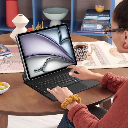 TECH-PROTECT SMARTCASE MAGNETIC + KEYBOARD IPAD PRO 12.9” 4 / 5 / 6 / 2020-2022 / AIR 13” 1 / 2 / 2024-2025 BLACK
