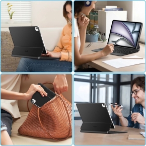 TECH-PROTECT SMARTCASE MAGNETIC + KEYBOARD IPAD PRO 12.9” 4 / 5 / 6 / 2020-2022 / AIR 13” 1 / 2 / 2024-2025 BLACK