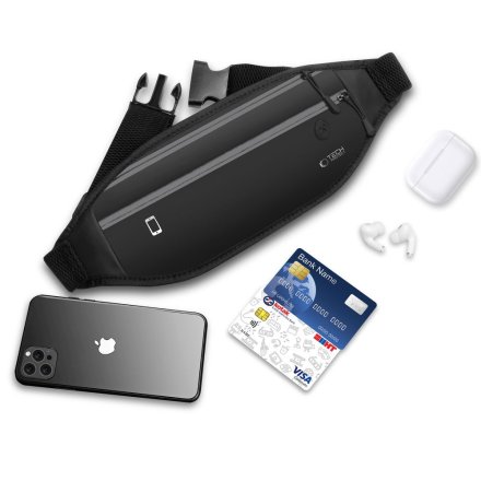 TECH-PROTECT M7 UNIVERSAL SPORT WAIST BAG BLACK