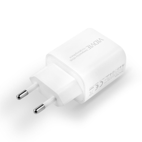 Travel charger VIDVIE PLE272 2.4A 2xUSB white