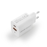 Travel charger VIDVIE PLE273 3A 20W 1xUSB+1xType-C white