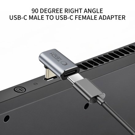 TECH-PROTECT ULTRABOOST AA02 ANGLE ADAPTER TYPE-C GREY
