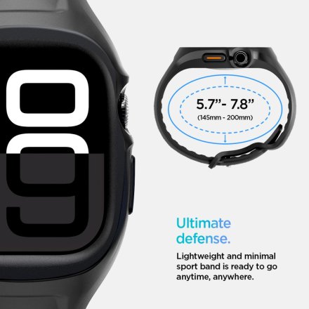 SPIGEN LIQUID AIR PRO APPLE WATCH 10 (46 MM) MATTE BLACK