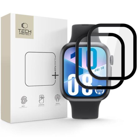 SZKŁO HYBRYDOWE TECH-PROTECT GLASS FLEX+ 2-PACK HUAWEI WATCH FIT 3 / 4 BLACK