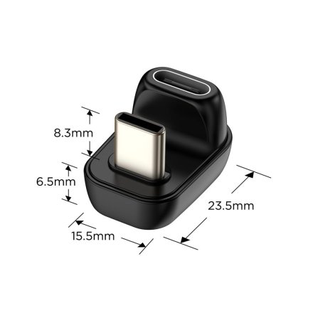 TECH-PROTECT ULTRABOOST AA04 ANGLE ADAPTER TYPE-C BLACK