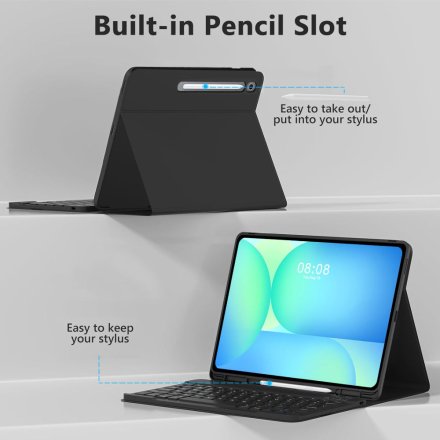 TECH-PROTECT SC PEN + KEYBOARD GALAXY TAB S10 FE+ PLUS 13.1 X620 / X626B BLACK