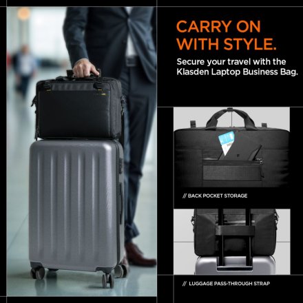 SPIGEN KD300 KLASDEN LAPTOP BAG BLACK
