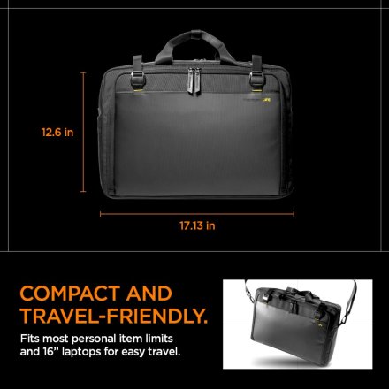 SPIGEN KD300 KLASDEN LAPTOP BAG BLACK