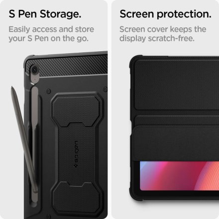 SPIGEN RUGGED ARMOR ”PRO” GALAXY TAB S10 FE+ PLUS 13.1 X620 / X626B BLACK