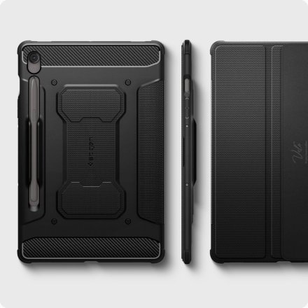SPIGEN RUGGED ARMOR ”PRO” GALAXY TAB S9 11.0 / S10 FE 10.9 X710 / X716B / X520 / X526 BLACK