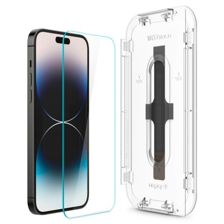 SZKŁO HARTOWANE SPIGEN GLAS.TR ”EZ FIT” 2-PACK IPHONE 14 PRO CLEAR