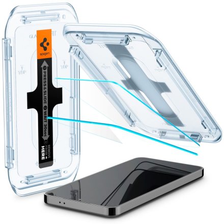 SZKŁO HARTOWANE SPIGEN GLAS.TR ”EZ FIT” 2-PACK GALAXY S24 / S25 CLEAR
