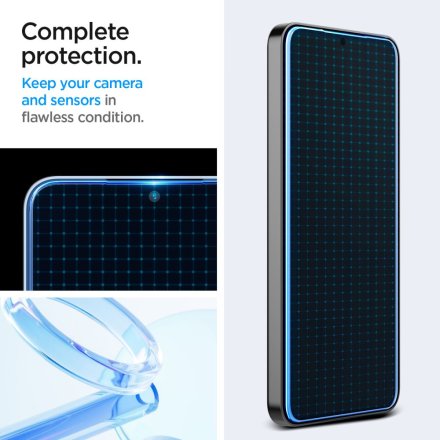 SZKŁO HARTOWANE SPIGEN GLAS.TR ”EZ FIT” 2-PACK GALAXY S24 / S25 CLEAR